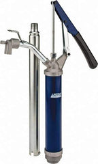 Lincoln - 4.5 Strokes per Gal, 3/4" Outlet, 2 GPM, Brass Hand Operated Barrel Lift Pump - 14 oz per Stroke, 17" OAL, For 15 to 55 Gal Drums, For Paint Thinners & Petrolem Based Media - Eagle Tool & Supply