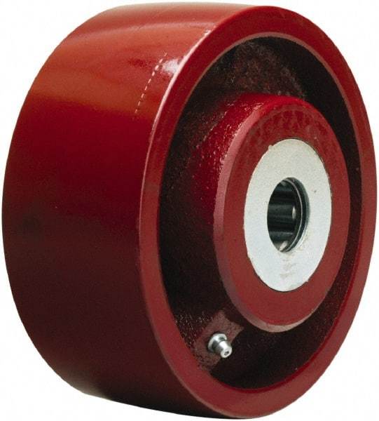 Hamilton - 6 Inch Diameter x 2-1/2 Inch Wide, Cast Iron Caster Wheel - 2,200 Lb. Capacity, 3-1/4 Inch Hub Length, 3/4 Inch Axle Diameter, Tapered Roller Bearing - Eagle Tool & Supply