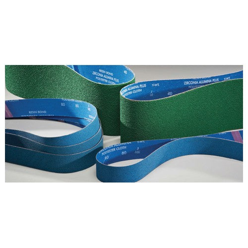 6″ × 48″-36 Grit - Zirconia Alumina - Resin Cloth Narrow Belt - Eagle Tool & Supply