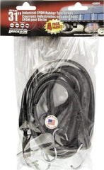 Erickson Manufacturing - Tarp Strap with S Hook - 31" OAL, Black - Eagle Tool & Supply