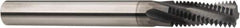 Niagara Cutter - M12x1.75 Metric Coarse, 0.36" Cutting Diam, 3 Flute, Solid Carbide Helical Flute Thread Mill - Internal/External Thread, 7/8" LOC, 3-1/2" OAL, 3/8" Shank Diam - Eagle Tool & Supply