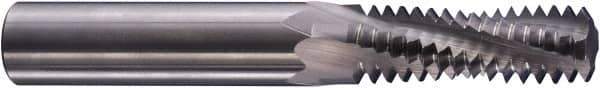 Niagara Cutter - 3/4-10 UN, 0.495" Cutting Diam, 4 Flute, Solid Carbide Helical Flute Thread Mill - Internal/External Thread, 1-1/4" LOC, 4" OAL, 1/2" Shank Diam - Eagle Tool & Supply