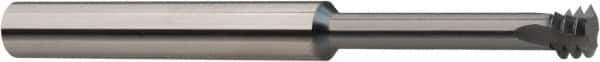 Niagara Cutter - 3/8-24 UN, 0.285" Cutting Diam, 3 Flute, Solid Carbide Helical Flute Thread Mill - Internal/External Thread, 1/8" LOC, 3" OAL, 5/16" Shank Diam - Eagle Tool & Supply