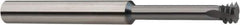 Niagara Cutter - 3/8-24 UN, 0.285" Cutting Diam, 3 Flute, Solid Carbide Helical Flute Thread Mill - Internal/External Thread, 1/8" LOC, 3" OAL, 5/16" Shank Diam - Eagle Tool & Supply