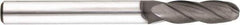 Niagara Cutter - 5/64" Diam, 1/4" LOC, 4 Flute Solid Carbide Ball End Mill - Diamond Finish, Single End, 1-1/2" OAL, 1/8" Shank Diam, Spiral Flute - Eagle Tool & Supply