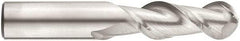 Niagara Cutter - 3/4" Diam, 1-5/8" LOC, 2 Flute Solid Carbide Ball End Mill - TiCN Finish, Single End, 4" OAL, 3/4" Shank Diam, Spiral Flute - Eagle Tool & Supply