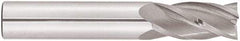 Niagara Cutter - 7/16", 2" LOC, 7/16" Shank Diam, 4-1/2" OAL, 4 Flute, Solid Carbide Square End Mill - Single End, Uncoated, Spiral Flute, 30° Helix, Centercutting, Right Hand Cut, Right Hand Flute, Series C430 - Eagle Tool & Supply