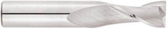Niagara Cutter - 11/16", 1-3/8" LOC, 3/4" Shank Diam, 4" OAL, 2 Flute, Solid Carbide Square End Mill - Single End, Uncoated, Spiral Flute, 30° Helix, Centercutting, Right Hand Cut, Right Hand Flute, Series C230 - Eagle Tool & Supply