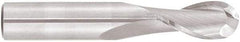 Niagara Cutter - 5/16" Diam, 1" LOC, 2 Flute Solid Carbide Ball End Mill - TiAlN Finish, Single End, 4" OAL, 5/16" Shank Diam, Spiral Flute - Eagle Tool & Supply