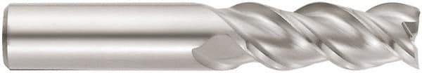Niagara Cutter - 16mm, 36mm LOC, 16mm Shank Diam, 93mm OAL, 3 Flute, Solid Carbide Square End Mill - Single End, TiCN Finish, Spiral Flute, 45° Helix, Centercutting, Right Hand Cut, Right Hand Flute, Series A345M - Eagle Tool & Supply