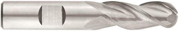 Niagara Cutter - 3/4" Diam, 1-5/8" LOC, 3 Flute Solid Carbide Ball End Mill - AlTiN Finish, Single End, 4" OAL, 3/4" Shank Diam, Spiral Flute - Eagle Tool & Supply