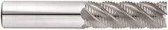 Niagara Cutter - 1/2" Diam, Fine Pitch, 5/8" LOC, 5 Flute Solid Carbide 45° Corner Chamfer Roughing End Mill - AlTiN Finish, 2-1/2" OAL, 1/2" Shank Diam, Single End, Centercutting, 45° Helix - Eagle Tool & Supply