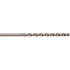 Taper Length Drill Bit: 0.1160″ Dia Bright/Uncoated, RH Cut, Parabolic Flute, Straight Shank, Series 5536
