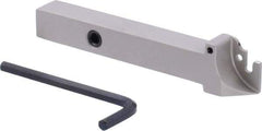 Iscar - External Thread, 0.63" Max Depth of Cut, 1.8mm Min Groove Width, 100mm OAL, Right Hand Indexable Grooving Cutoff Toolholder - 1/2" Shank Height x 1/2" Shank Width, TAG Insert Style, TGT Toolholder Style, Series Tang-Grip - Eagle Tool & Supply