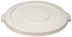 PRO-SOURCE - Round Lid for Use with 20 Gal Round Trash Cans - White, Polyethylene, For Brute Trash Cans - Eagle Tool & Supply