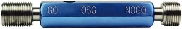 OSG - M10x1.25, Class 6H, Double End Plug Thread Go/No Go Gage - High Speed Steel, Handle Included - Eagle Tool & Supply