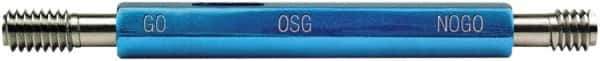OSG - #8-32, Class 2B, Double End Plug Thread Go/No Go Gage - High Speed Steel, Handle Included - Eagle Tool & Supply