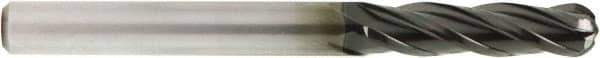 OSG - 1/16" Diam, 3/16" LOC, 4 Flute Solid Carbide Ball End Mill - Diamond Finish, Single End, 1-1/2" OAL, 1/8" Shank Diam, Spiral Flute - Eagle Tool & Supply