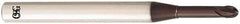 OSG - 3mm Diam, 3mm LOC, 2 Flute Solid Carbide Ball End Mill - TiAlN Finish, Single End, 70mm OAL, 6mm Shank Diam, Spiral Flute - Eagle Tool & Supply