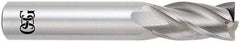 OSG - 5/8", 4 Flute, Single End, Solid Carbide, 0.03" Corner Radius End Mill - 3-1/2" OAL, 30° Helix, Right Hand Flute, 1-1/4" LOC, Right Hand Cut - Eagle Tool & Supply