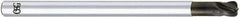 OSG - 3mm, 4 Flute, Single End, Solid Carbide, 0.5mm Corner Radius End Mill - 75mm OAL, 30° Helix, Right Hand Flute, 3mm LOC, Right Hand Cut, - Eagle Tool & Supply