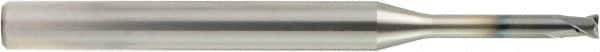 OSG - 2.5mm, 2 Flute, Single End, Solid Carbide, 0.2mm Corner Radius End Mill - 70mm OAL, 30° Helix, Right Hand Flute, 2.2mm LOC, Right Hand Cut, - Eagle Tool & Supply