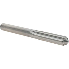OSG - 21/64" Solid Carbide Chucking Reamer - Straight Flute, 5/16" Straight Shank, 1-1/4" Flute Length, 3-1/2" OAL - Eagle Tool & Supply