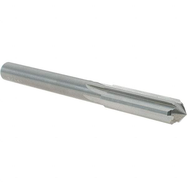 OSG - 5/16" Solid Carbide Chucking Reamer - Straight Flute, 9/32" Straight Shank, 1-1/8" Flute Length, 3-1/4" OAL - Eagle Tool & Supply