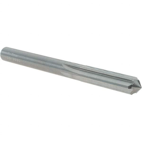 OSG - 7.3mm Solid Carbide Chucking Reamer - Straight Flute, 7.14mm Straight Shank, 29mm Flute Length, 83mm OAL - Eagle Tool & Supply