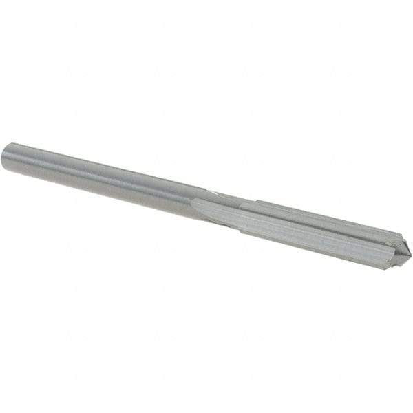 OSG - #3 Solid Carbide Chucking Reamer - Straight Flute, 3/16" Straight Shank, 1" Flute Length, 3" OAL - Eagle Tool & Supply