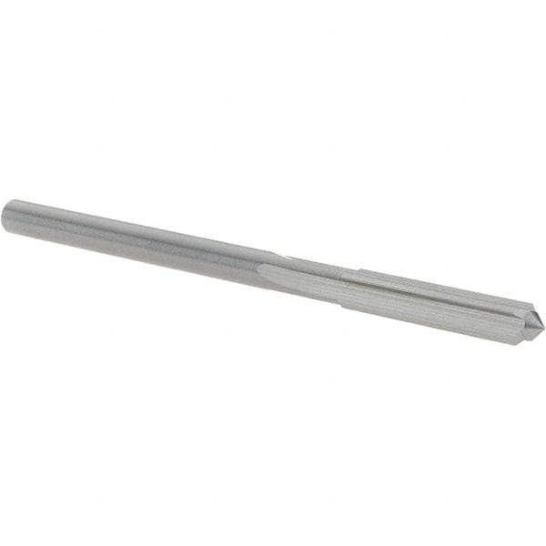 OSG - 4mm Solid Carbide Chucking Reamer - Straight Flute, 3.57mm Straight Shank, 19mm Flute Length, 64mm OAL - Eagle Tool & Supply