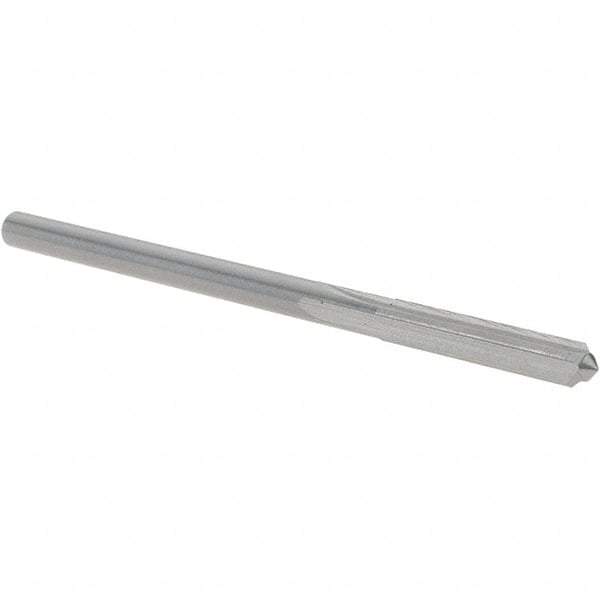 OSG - 3.3mm Solid Carbide Chucking Reamer - Straight Flute, 2.78mm Straight Shank, 19mm Flute Length, 64mm OAL - Eagle Tool & Supply