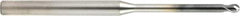 OSG - 0.3mm Diam, 0.24mm LOC, 2 Flute Solid Carbide Ball End Mill - WXS Finish, Single End, 45mm OAL, 4mm Shank Diam, Spiral Flute - Eagle Tool & Supply