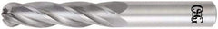 OSG - 12mm Diam, 51mm LOC, 4 Flute Solid Carbide Ball End Mill - Uncoated, Single End, 102mm OAL, 12mm Shank Diam, Spiral Flute - Eagle Tool & Supply