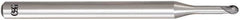 OSG - 0.2mm Diam, 0.16mm LOC, 2 Flute Solid Carbide Ball End Mill - WXL Finish, Single End, 45mm OAL, 4mm Shank Diam, Spiral Flute - Eagle Tool & Supply