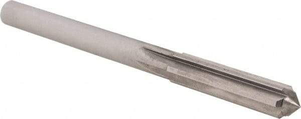 OSG - 7mm Solid Carbide Chucking Reamer - Straight Flute, 6.35mm Straight Shank, 29mm Flute Length, 83mm OAL - Eagle Tool & Supply