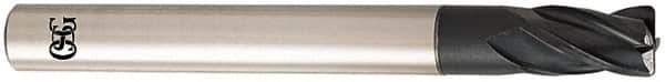 OSG - 12mm, 4 Flute, Single End, Solid Carbide, 3mm Corner Radius End Mill - 110mm OAL, 30° Helix, Right Hand Flute, 18mm LOC, Right Hand Cut, - Eagle Tool & Supply