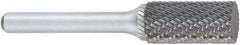 OSG - 3/8" Cut Diam, 1/4" Shank Diam, Cylinder Head Burr - Carbide, Flat End, 3/4" LOC, 6" OAL - Eagle Tool & Supply