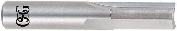 OSG - 1/4" Diam, 1/4" Shank Diam, 3/4" Length of Cut, 3 Flute Straight Router Bit - 2-1/2" Overall Length, Right Hand Cut, Solid Carbide - Eagle Tool & Supply