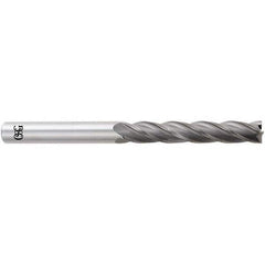 OSG - 18mm, 76mm LOC, 18mm Shank Diam, 153mm OAL, 4 Flute, Solid Carbide Square End Mill - Eagle Tool & Supply