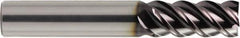 OSG - 12mm, 26mm LOC, 12mm Shank Diam, 75mm OAL, 4 Flute, Solid Carbide Square End Mill - Single End, EXO Finish, Spiral Flute, 50° Helix, Centercutting, Right Hand Cut, Right Hand Flute, Series 3150 - Eagle Tool & Supply