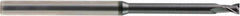 OSG - 3/32", 9/64" LOC, 1/4" Shank Diam, 2-1/2" OAL, 2 Flute, Solid Carbide Square End Mill - Single End, TiAlN Finish, Spiral Flute, 30° Helix, Centercutting, Right Hand Cut, Right Hand Flute, Series HP410 - Eagle Tool & Supply