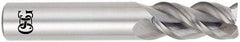 OSG - 2mm, 7mm LOC, 3mm Shank Diam, 39mm OAL, 3 Flute, Solid Carbide Square End Mill - Single End, Uncoated, Spiral Flute, 45° Helix, Centercutting, Right Hand Cut, Right Hand Flute, Series 445 - Eagle Tool & Supply