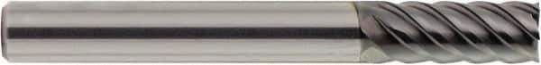 OSG - 8mm, 19mm LOC, 8mm Shank Diam, 60mm OAL, 6 Flute, Solid Carbide Square End Mill - Single End, EXO Finish, Spiral Flute, 45° Helix, Centercutting, Right Hand Cut, Right Hand Flute, Series 9140 - Eagle Tool & Supply