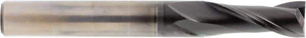 OSG - 1/64", 3/64" LOC, 1/8" Shank Diam, 1-3/4" OAL, 2 Flute, Solid Carbide Square End Mill - Single End, Diamond Finish, Spiral Flute, 30° Helix, Right Hand Cut, Right Hand Flute, Series 7020 - Eagle Tool & Supply
