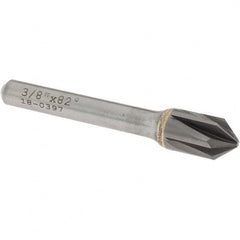 OSG - 3/8" Head Diam, 1/4" Shank Diam, Multi Flute 82° Solid Carbide Countersink - Eagle Tool & Supply