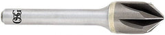 OSG - 3/8" Head Diam, 1/4" Shank Diam, Multi Flute 60° Solid Carbide Countersink - Eagle Tool & Supply