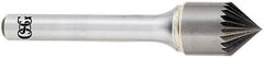 OSG - 3/4" Head Diam, 3/8" Shank Diam, 36 Flute 90° Solid Carbide Countersink - Eagle Tool & Supply