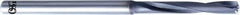 OSG - 23/64" 140° Solid Carbide Jobber Drill - WXS Finish, Right Hand Cut, Spiral Flute, Straight Shank, 136mm OAL, Standard Point - Eagle Tool & Supply
