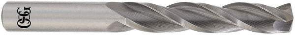 OSG - 27/64" 118° Solid Carbide Jobber Drill - Bright Finish, Right Hand Cut, Spiral Flute, Straight Shank, 4-1/2" OAL, Standard Point - Eagle Tool & Supply